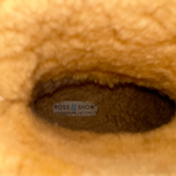 Ross & Snow Emilina Weatherproof Shearling lined Bomber Moto Boot Brown - Picture 4 of 13